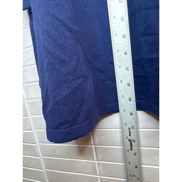 Patrizia Luca Milano Women's XL Dark Blue - Long Sleeve Top - Picture 6 of 7